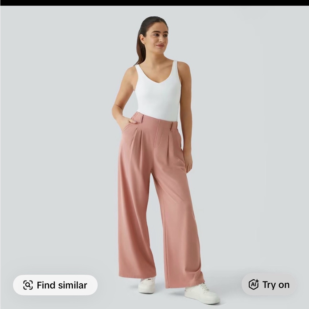 Halara Blue Wide-Leg Women's Pants NWOT - Picture 2 of 6